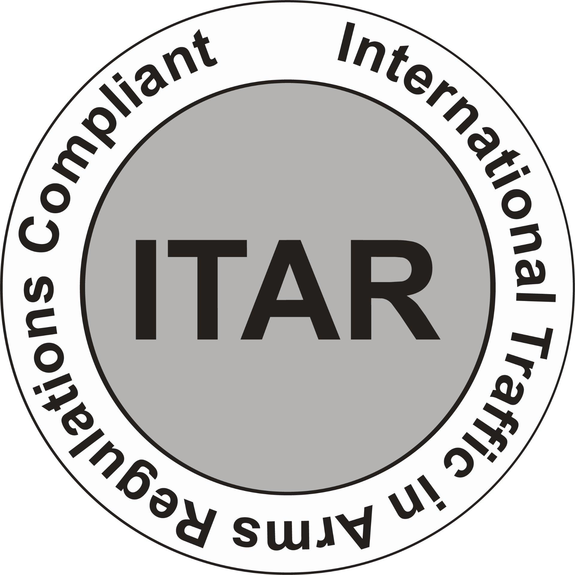 ITAR (International Traffic in Arms Regulations) compliance badge